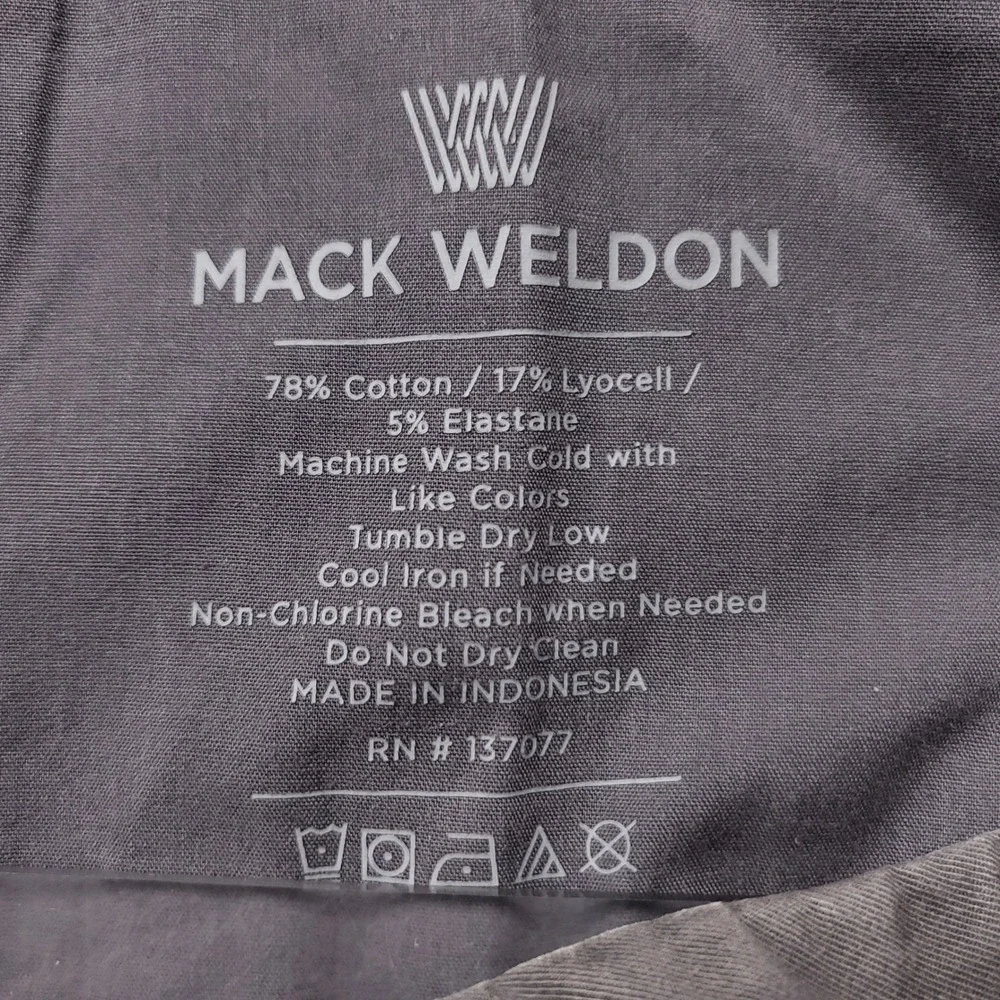 Mack Weldon tag size